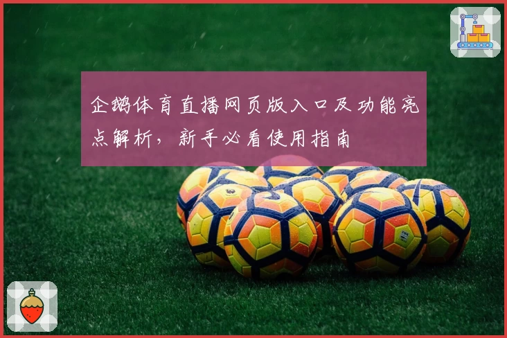 企鹅体育直播网页版入口及功能亮点解析，新手必看使用指南