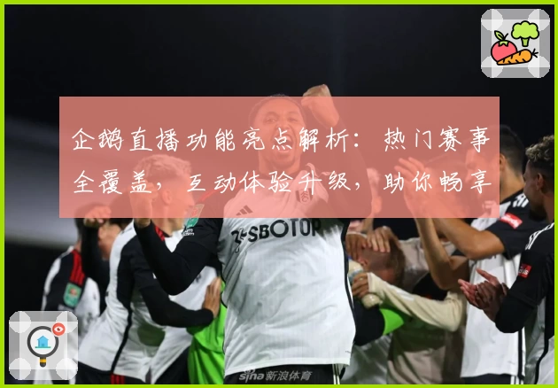 企鹅直播功能亮点解析：热门赛事全覆盖，互动体验升级，助你畅享高清直播
